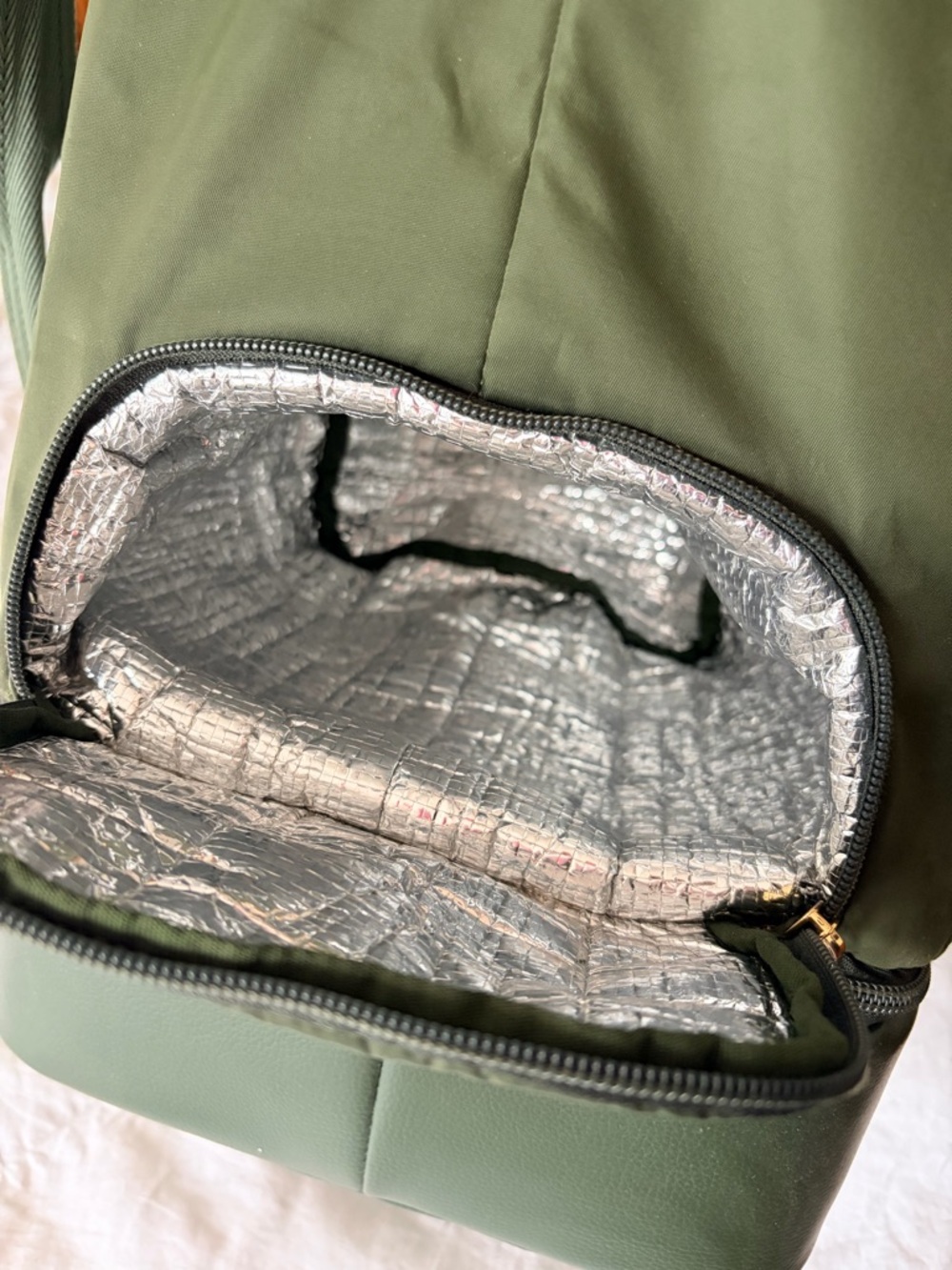 Buffbunny Olive Green Game Changer Duffel with Gold Hardware - Picture 9 of 11